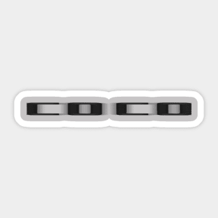 coco minimalistic style Sticker